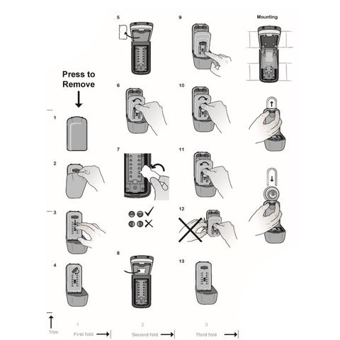 Keysafe Pro Permanent für 10 Schlüsseln